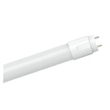 Close-up view of an Energizer G13 22W 5ft LED Tube in Daylight with a two-pin connector on a plain white background, featuring a design similar to a traditional fluorescent tube light.