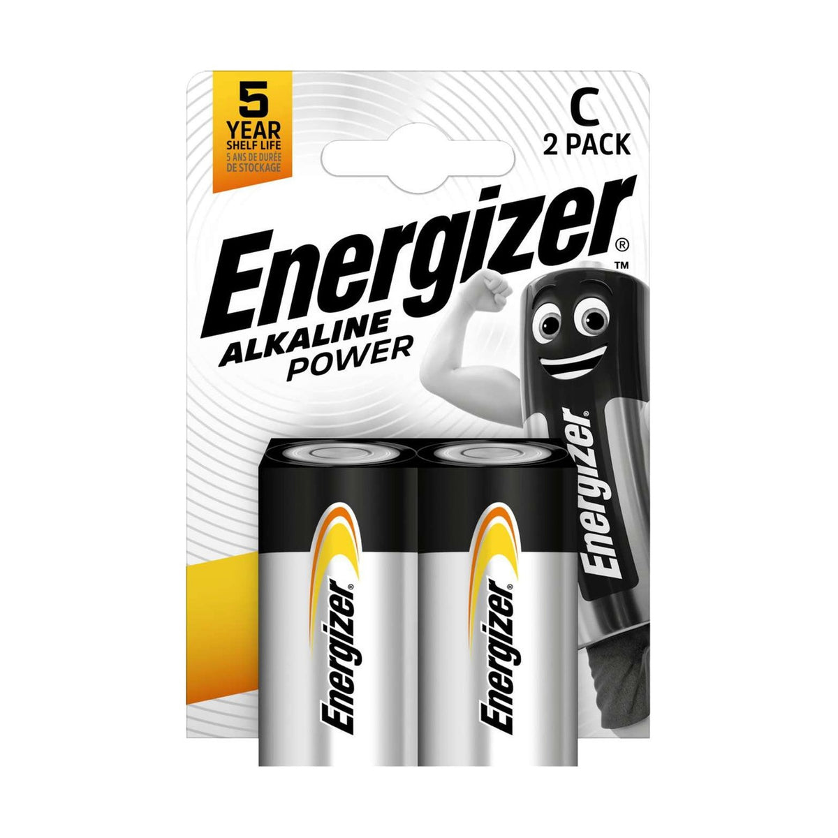 Energizer Alkaline Power C Batteries (LR14) - 2 Pack retail pack