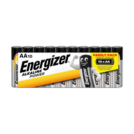 Energizer Alkaline Power AA Batteries (LR6) - 10 Pack retail pack
