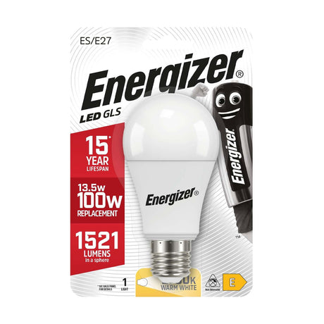 E27 (ES) LED Bulb 13.5W 1521lm Non-Dimmable - Warm White 2700K retail pack
