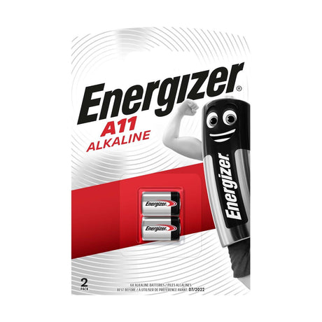 Energizer Specialty A11 Batteries (E11A) - 2 Pack retail pack