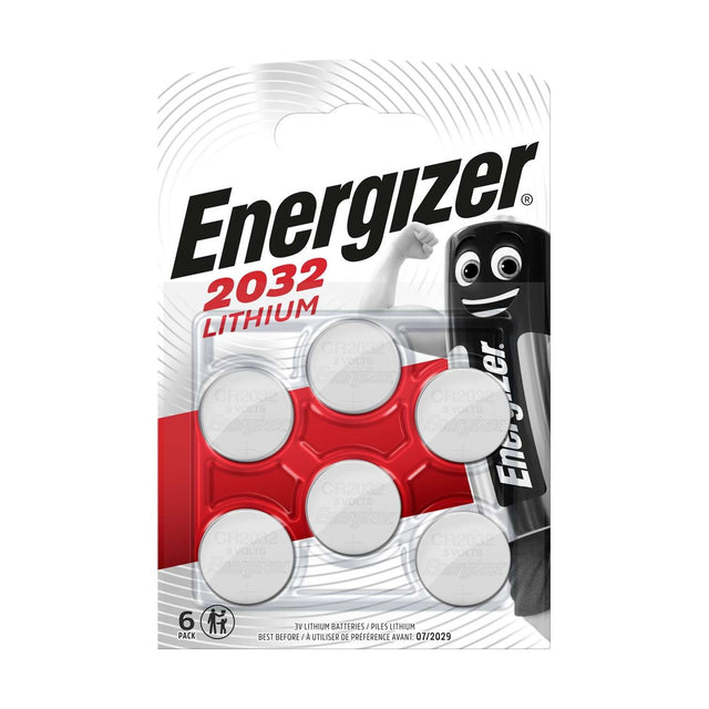 Energizer Lithium Coin Batteries (CR2032) - 6 Pack retail pack