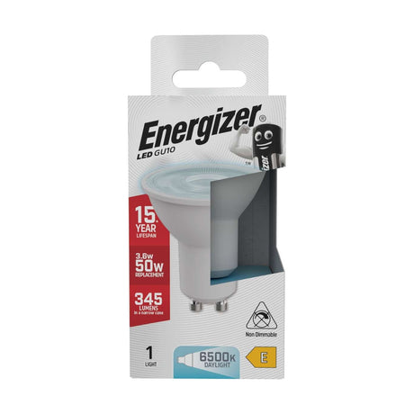 GU10 LED Spotlight Bulb 3.6W 345lm Non-Dimmable - Daylight 6500K retail pack