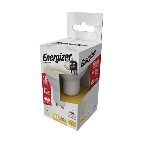 GU10 LED Bulb 4.8W 450lm Non-Dimmable - Warm White 3000K retail pack