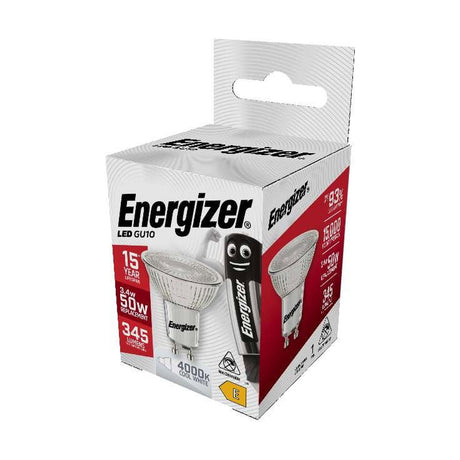 GU10 LED Bulb 4.7W 350lm Non-Dimmable - Cool White 4000K retail pack