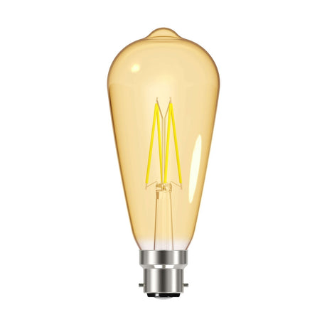 B22 (BC) LED ST64 Bulb 5W 550lm Non-Dimmable - Warm White 2200K