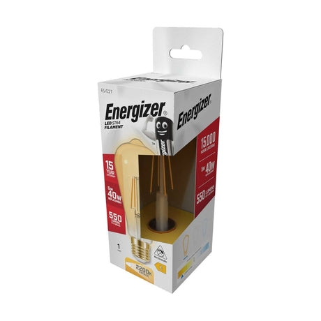 E27 (ES) LED Filament ST64 Bulb 5W 550lm - Warm White 2200K retail pack