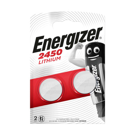 Energizer Lithium Coin Cell Batteries (CR2450) - 2 Pack retail pack