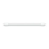 A white cylindrical Energizer G13 30W 6ft LED Tube, featuring metal pins on both ends, is set against a plain white background. It emits a cool white 4,000K output and is horizontally oriented, highlighting its simple, elongated design with impressive energy savings.