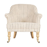 Sanja Stripe Cotton Armchair - Off White