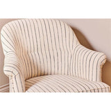 Sanja Stripe Cotton Armchair - Off White
