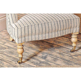 Sanja Stripe Cotton Armchair - Off White