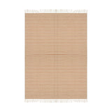 Sanval Striped Wool Throw - Rust