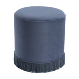 Santos Small Footstool - French Blue