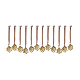 Sardi Star Glass Baubles - Gold - Set of 12
