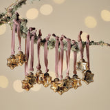 Sardi Star Glass Baubles - Gold - Set of 12