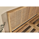 Saharsa King Cane & Mango Wood Bed Frame - Natural