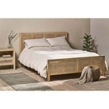 Saharsa Super King Cane & Mango Wood Bed Frame - Natural