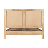 Sanja King Stripe Mango Wood Bed Frame - Natural