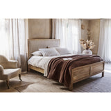 Sanja King Stripe Mango Wood Bed Frame - Natural