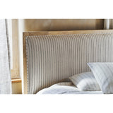 Sanja King Stripe Mango Wood Bed Frame - Natural