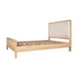 Sanja King Stripe Mango Wood Bed Frame - Natural