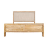 Sanja King Stripe Mango Wood Bed Frame - Natural