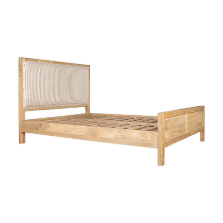 Sanja Super King Striped Bed Frame - Natural