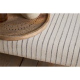 Sanja Stripe Upholstered Bench - Grey