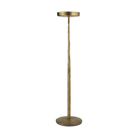 Sundra Small Iron Candle Stand - Antique Brass
