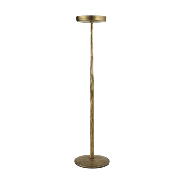 Sundra Small Iron Candle Stand - Antique Brass
