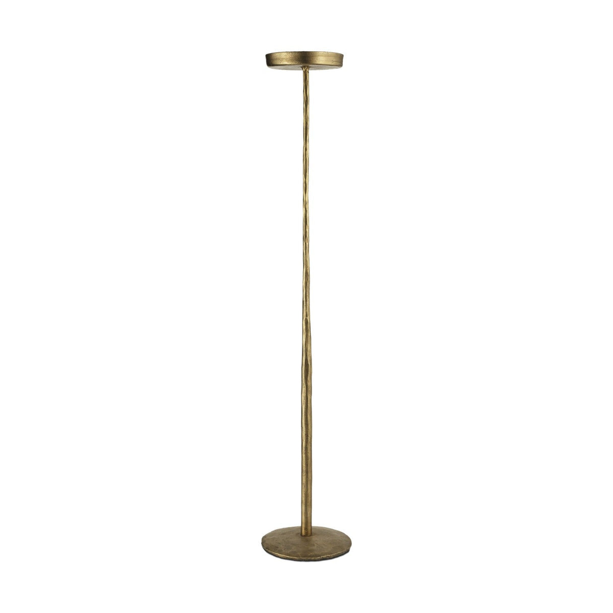 Sundra Large Iron Candle Stand - Antique Brass