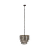 Shanaya Mottled Glass Chandelier - Antique Bronze