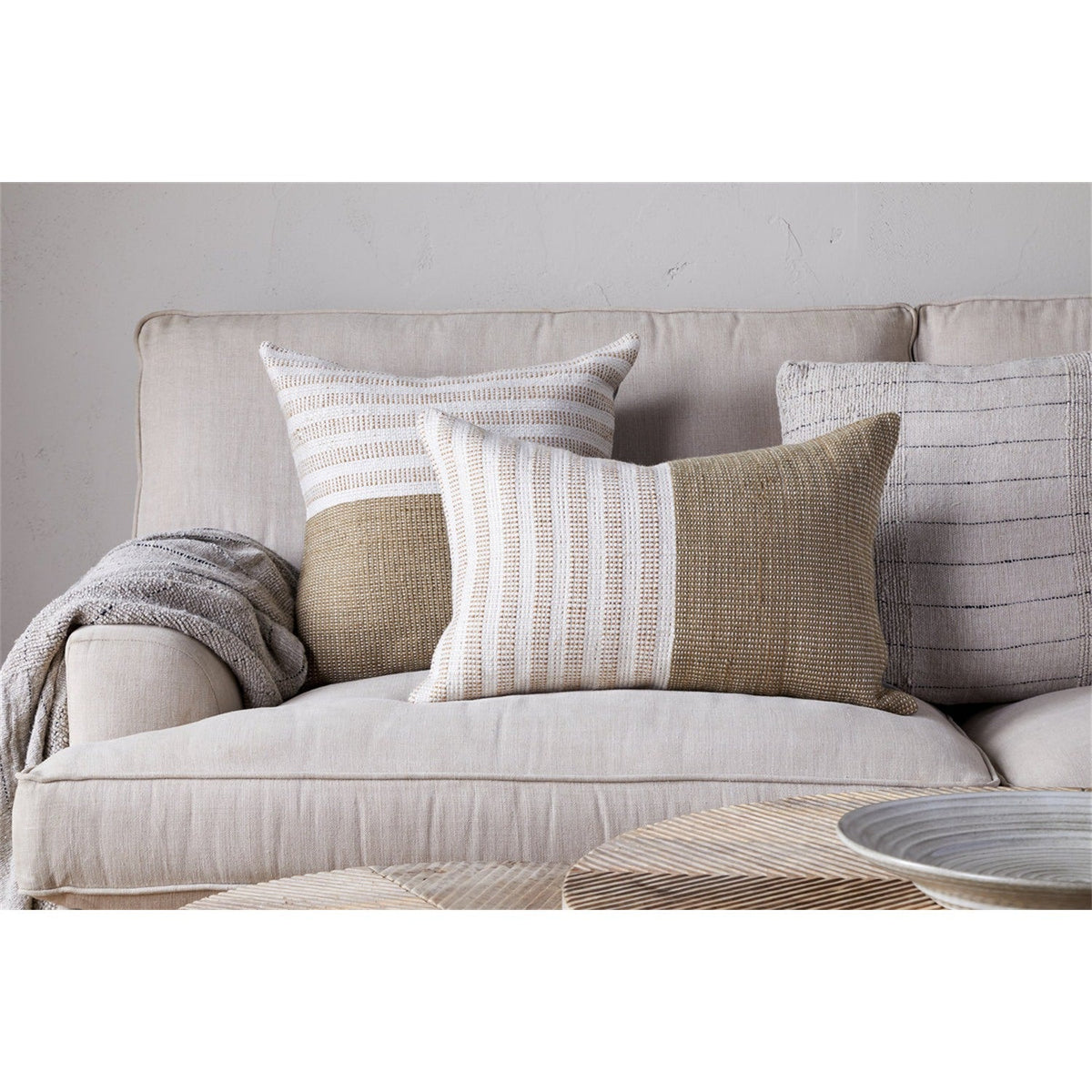 Samata 60 x 40cm Recycled Cushion Cover - Moss