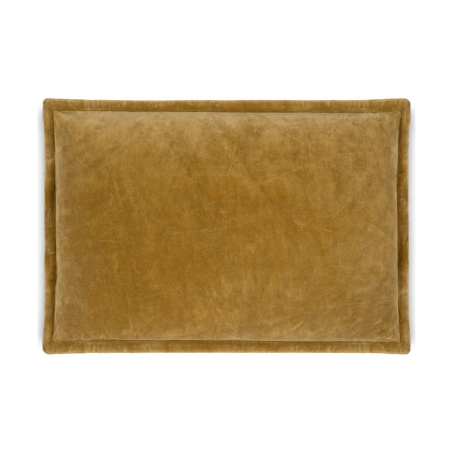 Sela 60 x 40cm Velvet Cushion Cover - Ochre