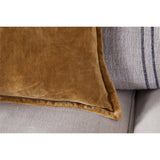 Sela 60 x 40cm Velvet Cushion Cover - Ochre