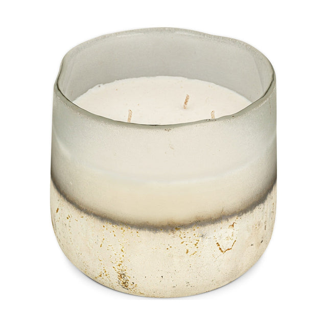Cardamom & Amber 3 Wick Scented Candle - Aged Smoke