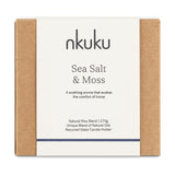 Sea Salt & Moss 1 Wick Scented Candle - Aged Smoke