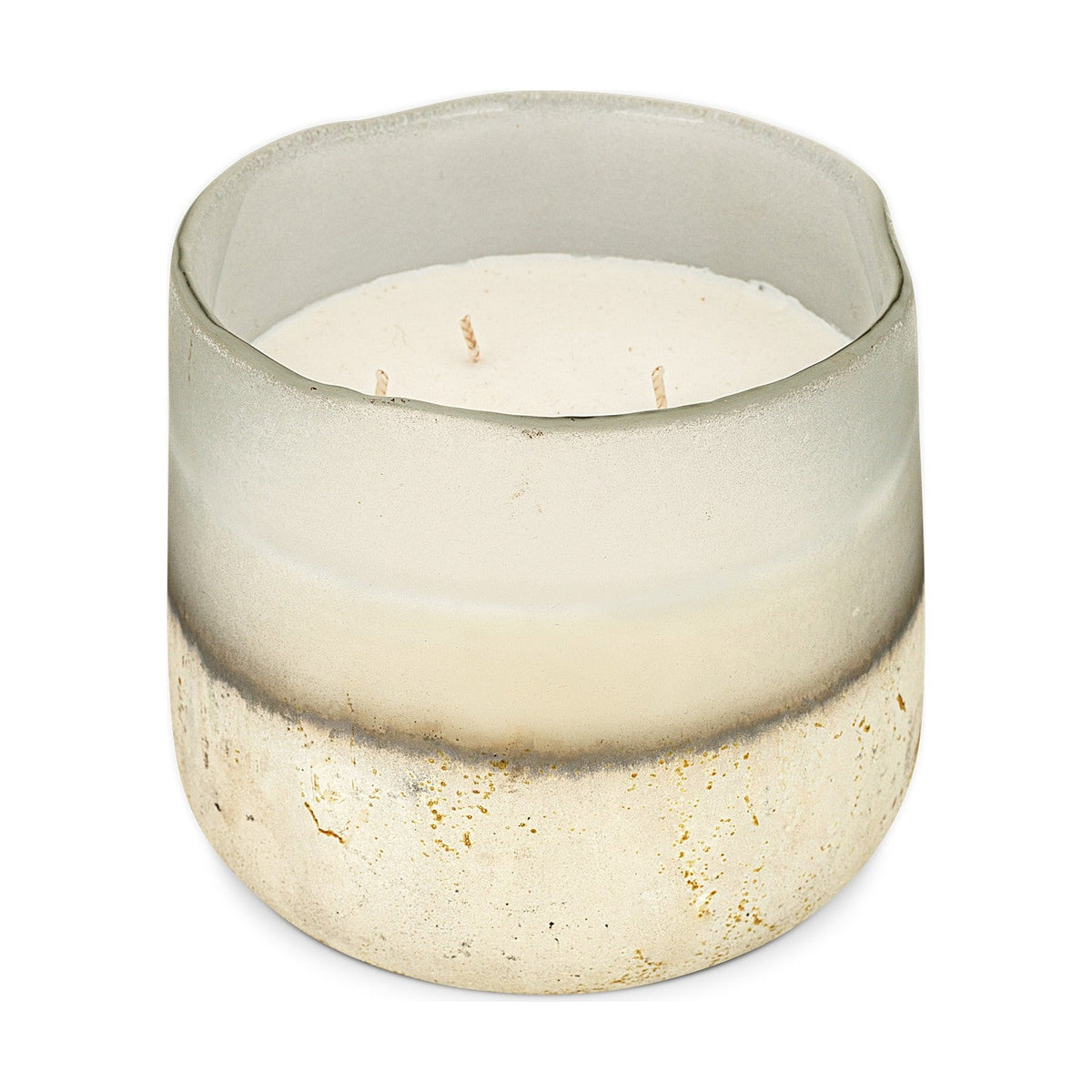 Sea Salt & Moss 3 Wick Scented Candle - Aged Smoke