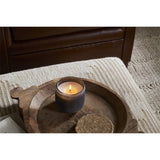 Cedarwood & Fig 1 Wick Scented Candle - Frosted Black