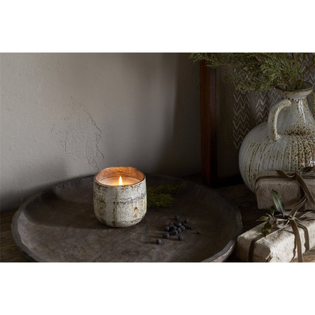 Juniper & Fir 1 Wick Scented Candle - Antique Gold