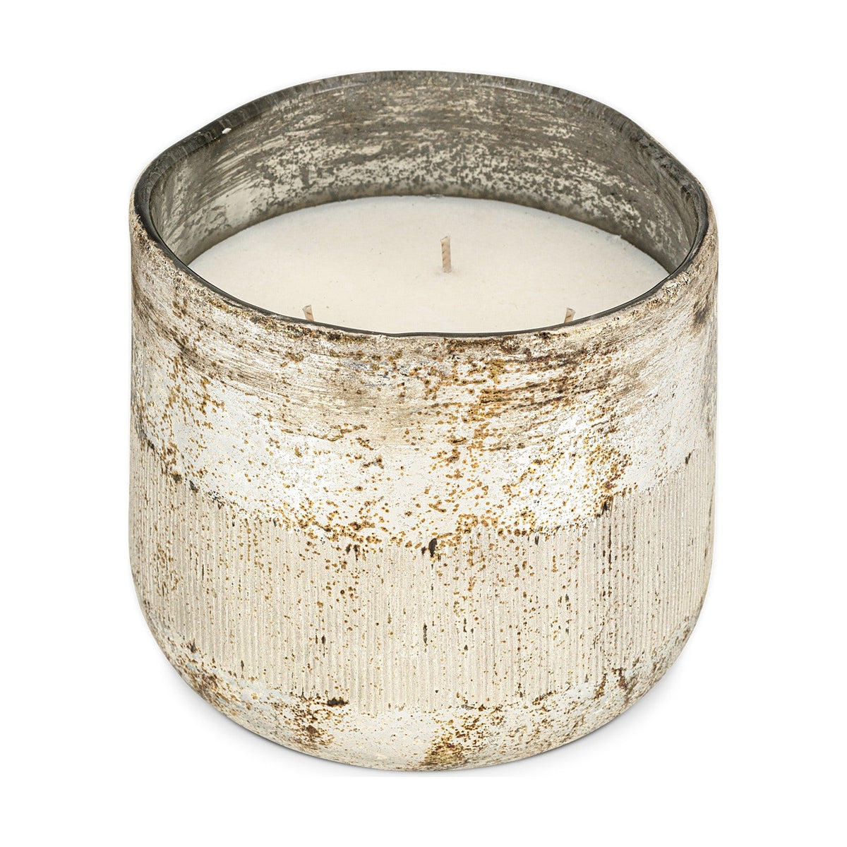 Juniper & Fir 3 Wick Scented Candle - Antique Gold