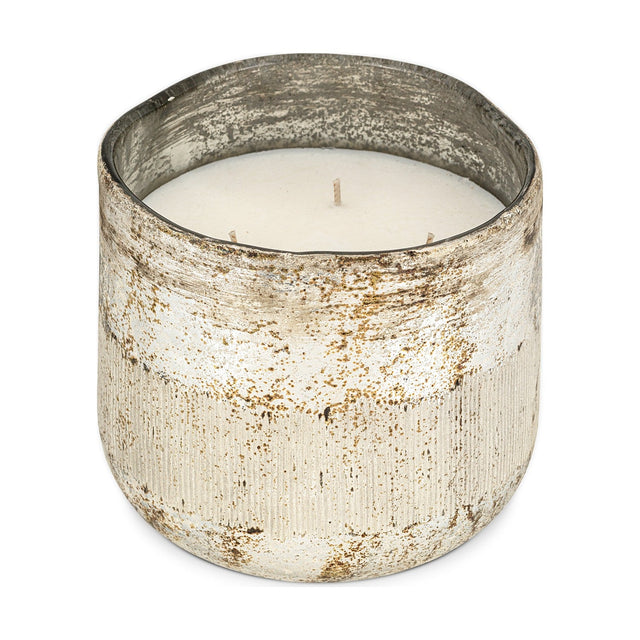 Juniper & Fir 3 Wick Scented Candle - Antique Gold