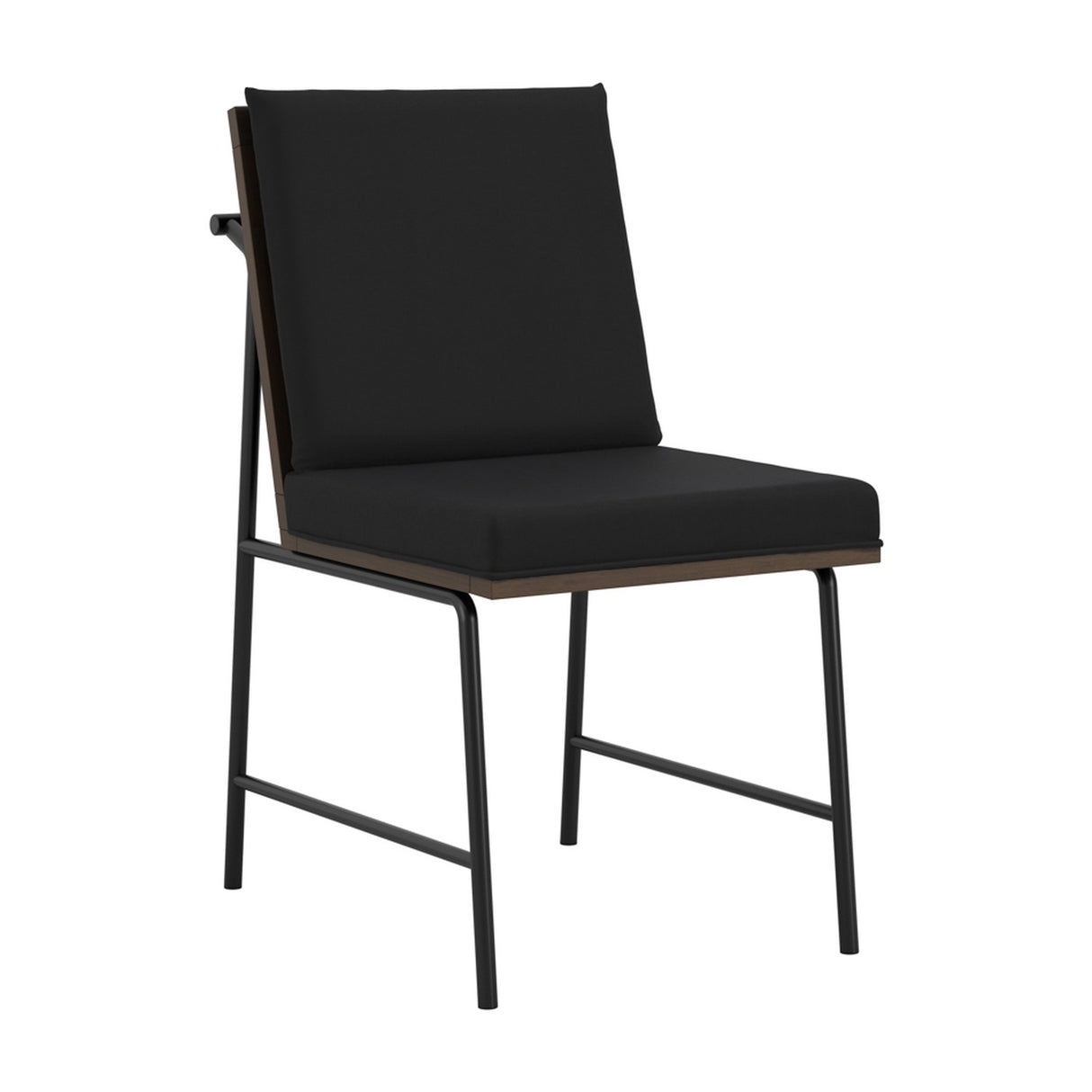 Scout Dining Chair - Onyx with Walnut