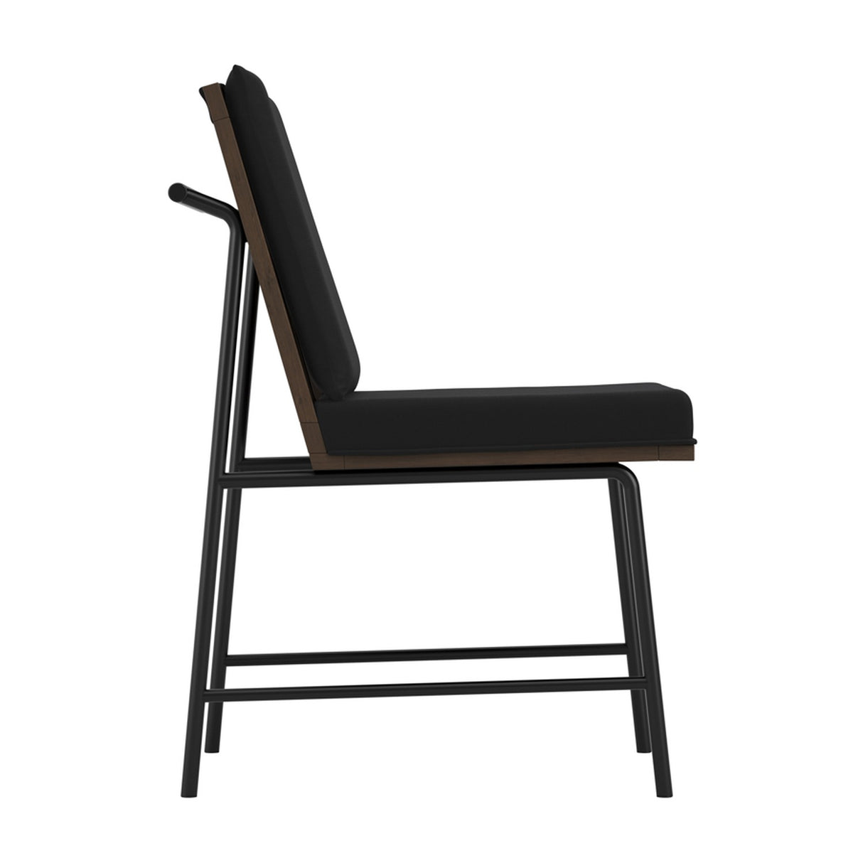 Scout Dining Chair - Onyx with Walnut