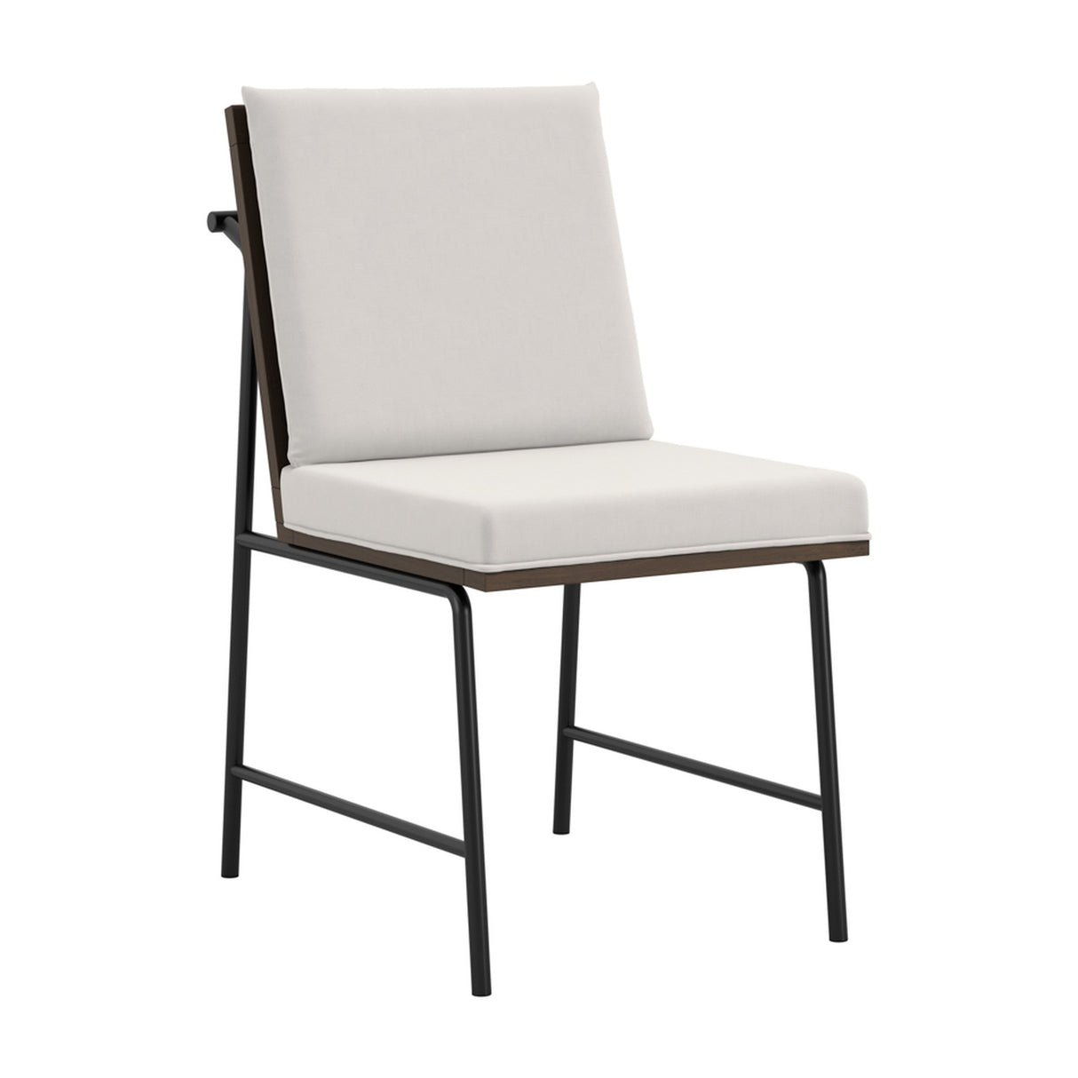 Scout Dining Chair - White with Walnut