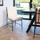 Scout Dining Chair - White with Walnut