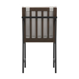 Scout Dining Chair - White with Walnut