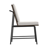 Scout Dining Chair - White with Walnut