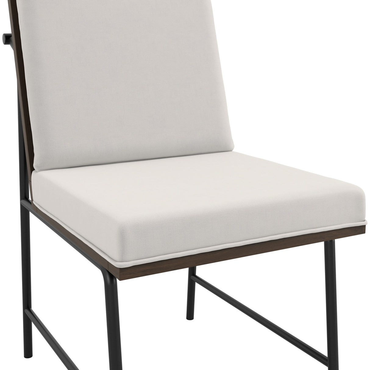 Scout Dining Chair - White with Walnut